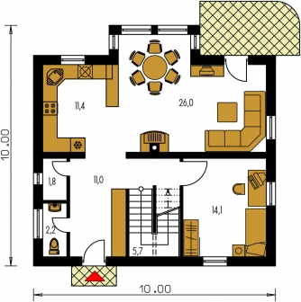 Floor plan of ground floor - PREMIER 187